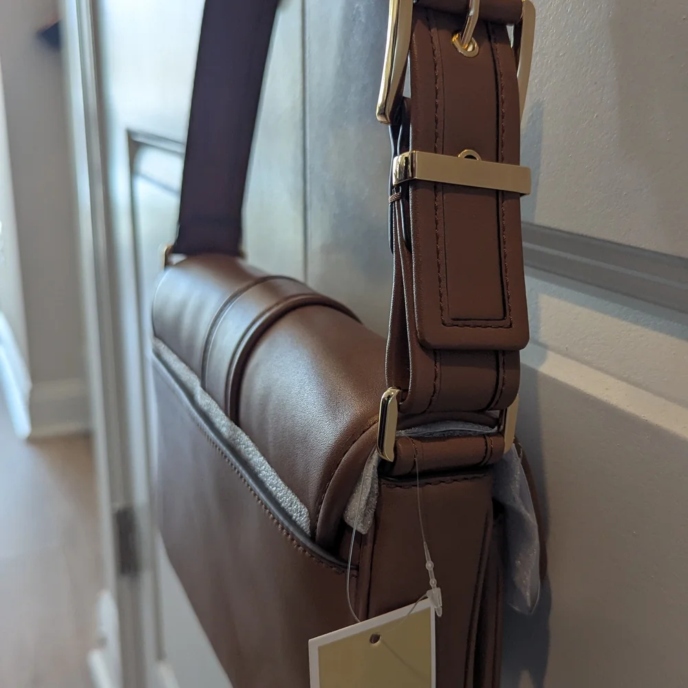 Michael Kors Tan Colby Leather Shoulder Bag